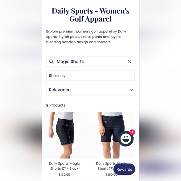 Daily Sports Miracle Golf Shorts 17" Black Size 12 NWT - Picture 3 of 9